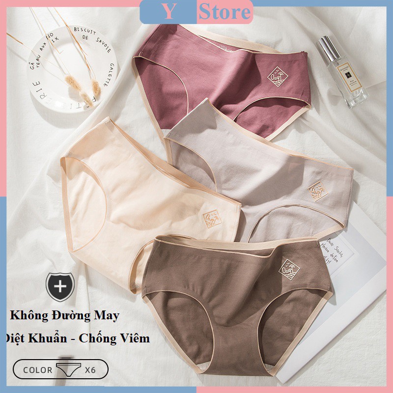 Quần lót nữ O2 cotton ép không đường may