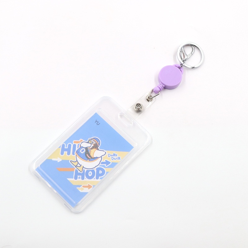 Móc khoá thẻ - thẻ treo móc khóa, thẻ giữ vé xe dây co rút quẹt thẻ từ tiện lợi