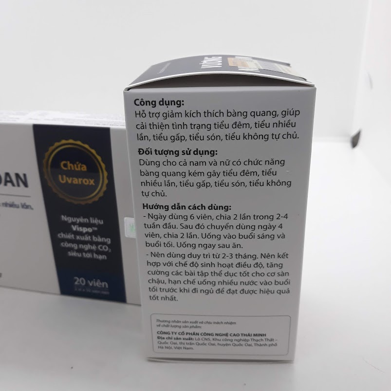 Vương Niệu Đan - Hỗ trợ giảm tình trạng tiểu đêm, tiểu nhiều lần, tiểu són, tiểu gấp, tiểu không tự chủ [Chính hãng]