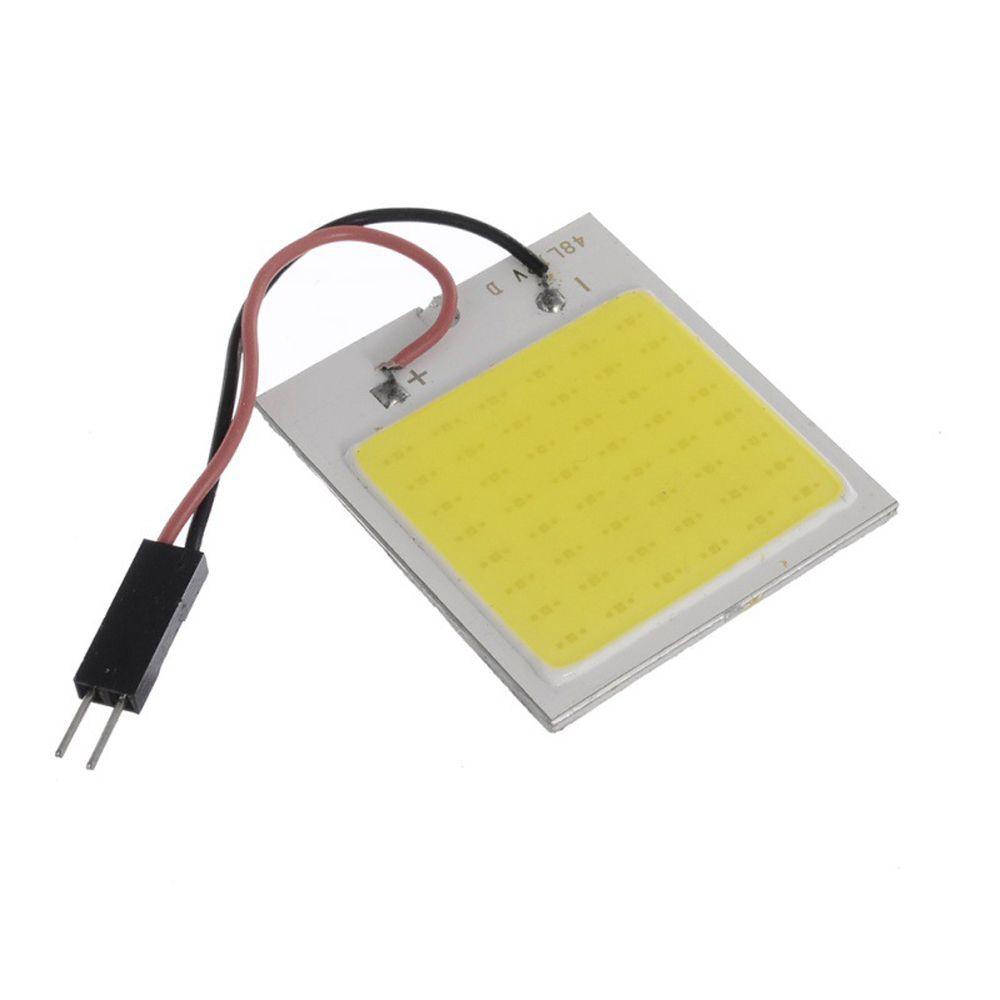 1 Đèn LED COB 31mm 36mm 39mm Festoon T10 Ánh Sáng Trắng Siêu Sáng Gắn Biển Số Xe Hơi