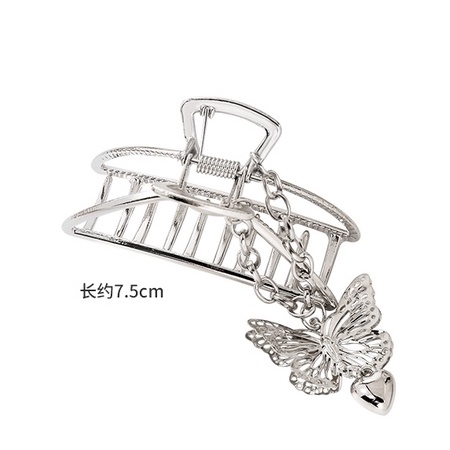 Kẹp Tóc Dây Xích Kim Loại Ba Chiều Hình Bướm Phong Cách Hàn Quốc Thanh Lịch