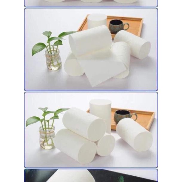 Bịch 50 cuộn giấy vệ sinh gỗ tự nhiên không lõi siêu tiết kiệm
