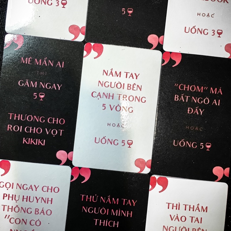 Bộ bài Say Say TÌNH YÊU ngọt ngào, đẩy thuyền Drinking Game cực hay - không thể thiếu trong mọi buổi hẹn hò yêu đương