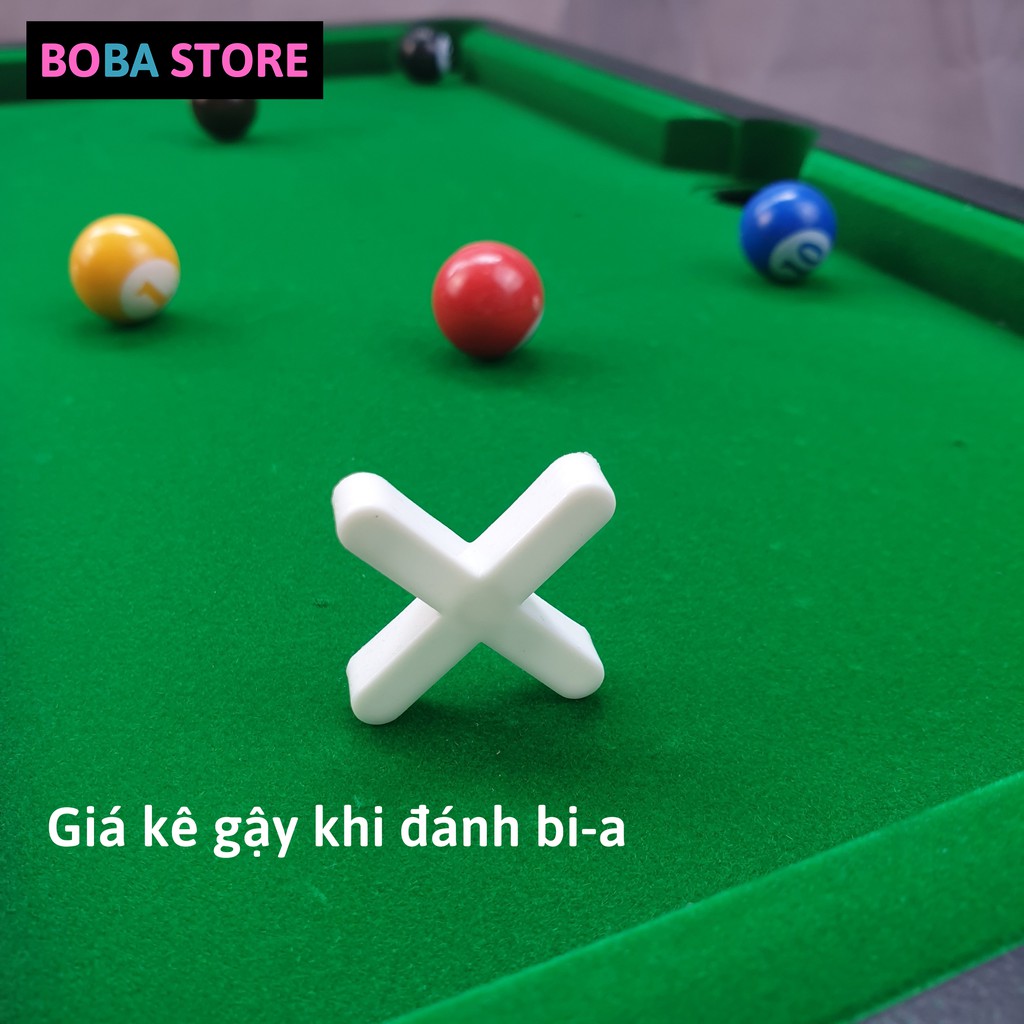 Bàn Bi-a Mini BoBa Store Bida Mini Giá Rẻ Cho Trẻ Em Và Người Lớn, 10 Bi Đánh Số - Mặt bàn Nỉ Không Bong