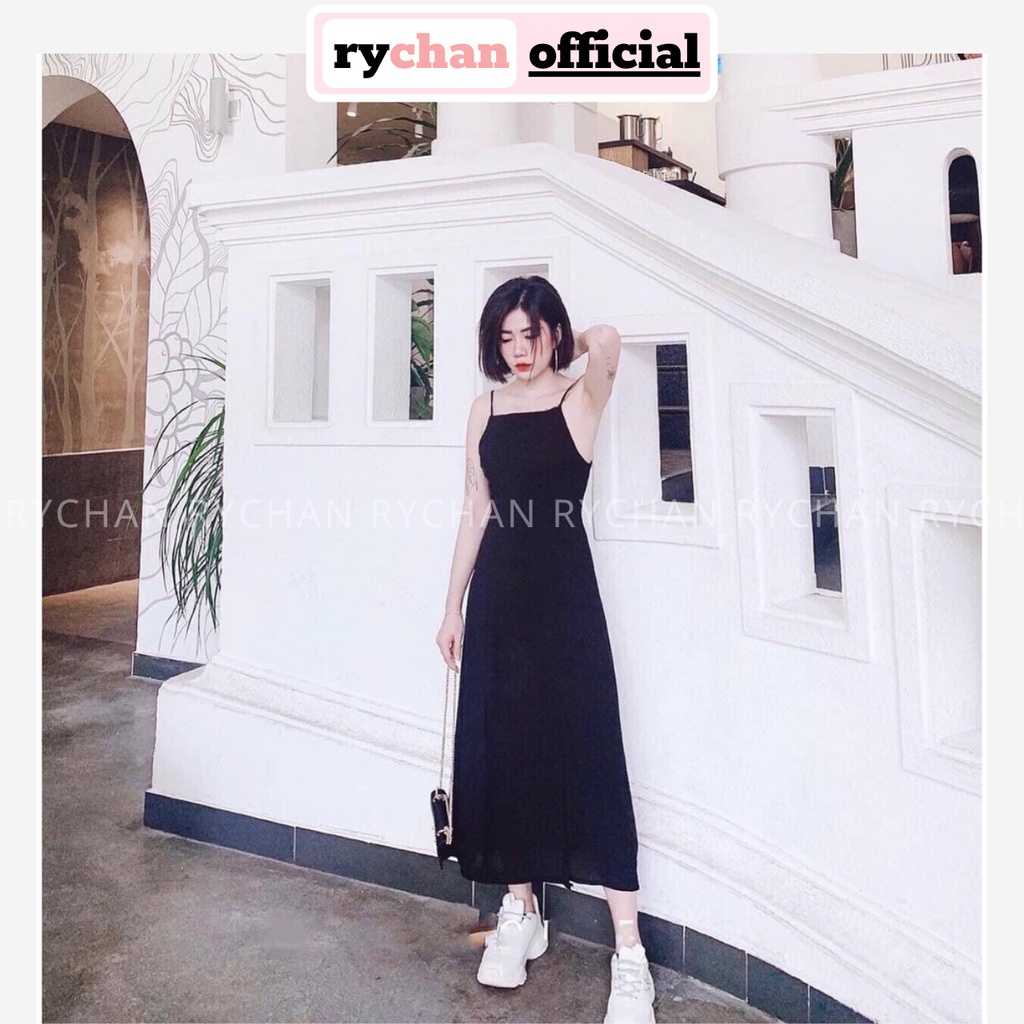 Đầm Maxi 2 Dây Đi Biển Xẻ Tà Hot Trend - DM333