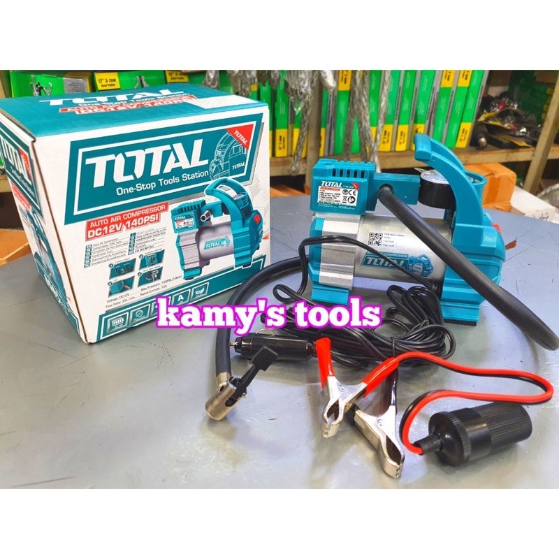 Máy Bơm Hơi Lốp Xe Ô Tô Ingco 12v Aac1408 Total TTAC1406 (Bơm Hơi Xe Ô Tô, Bơm Lốp Xe)