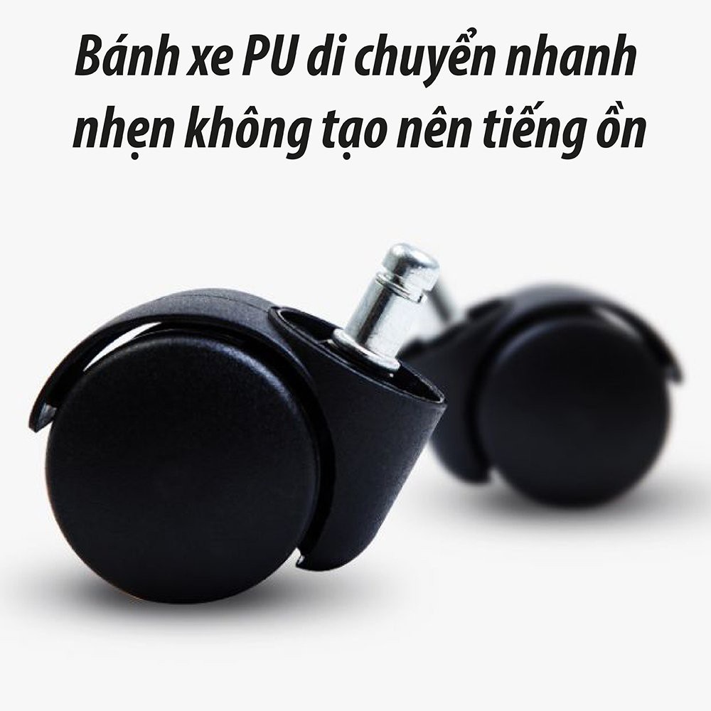 Ghế xoay văn phòng, gaming thiết kế hiện đại nghiêng góc 155 độ,có gác chân dựa lưng tựa đầu chắc chắn