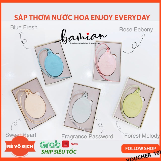 Sáp thơm nước hoa ENJOY EVERYDAY treo tủ phòng ngủ nhà tắm khử mùi sạch đẹp (Chính hãng)