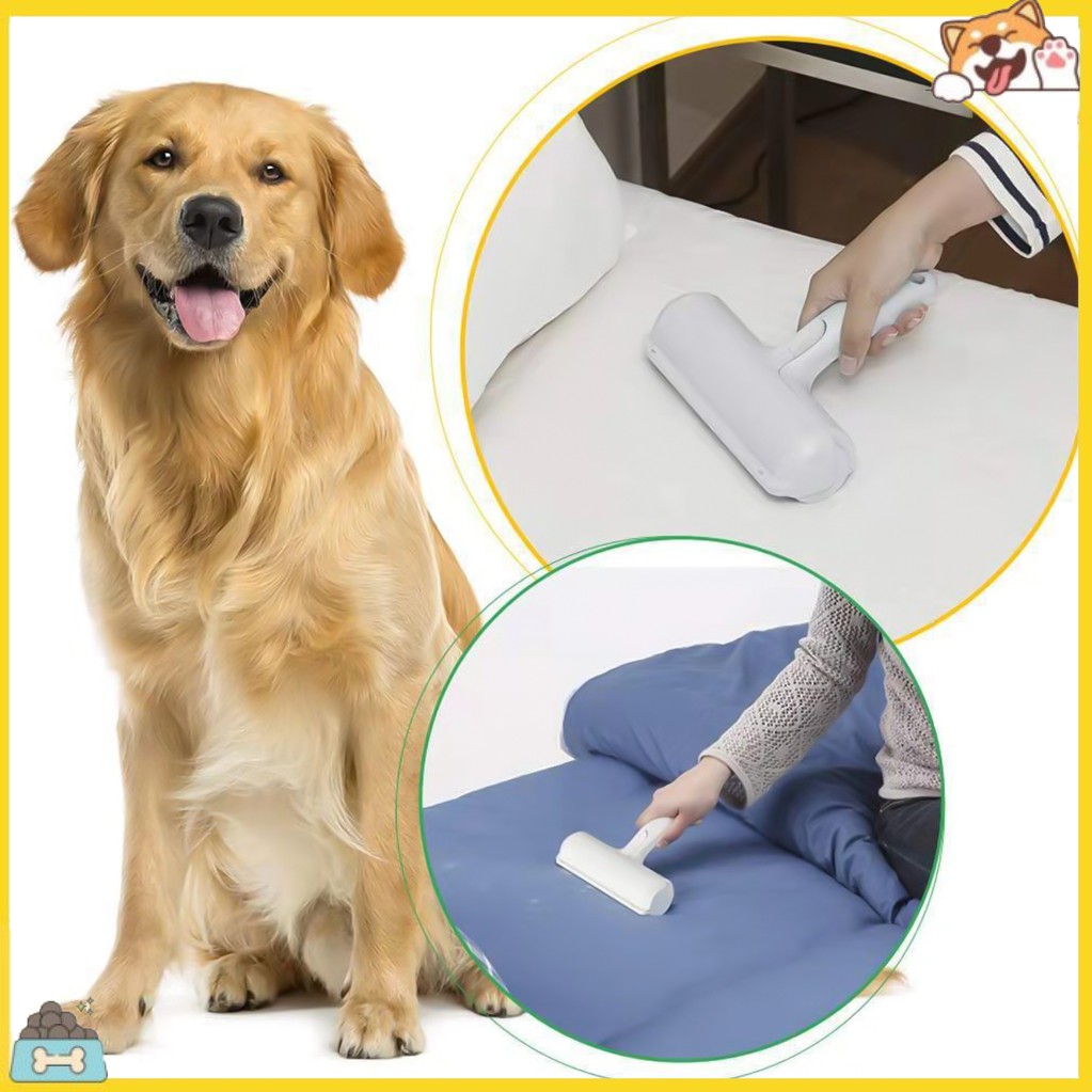 Cây lăn lông chó mèo - Lăn tĩnh điện hút lông thú cưng làm sạch giường chăn đệm