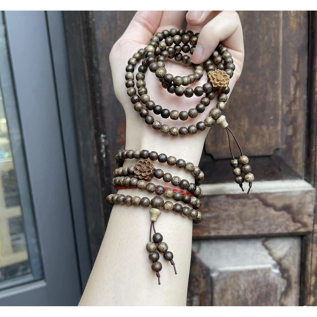 Vòng trầm tốc mix sen cầu bình anh - TleeJewelry