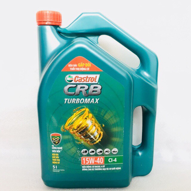 Dầu nhớt Castrol CRB Turbomax 15W40 20W50 CH-4 5L