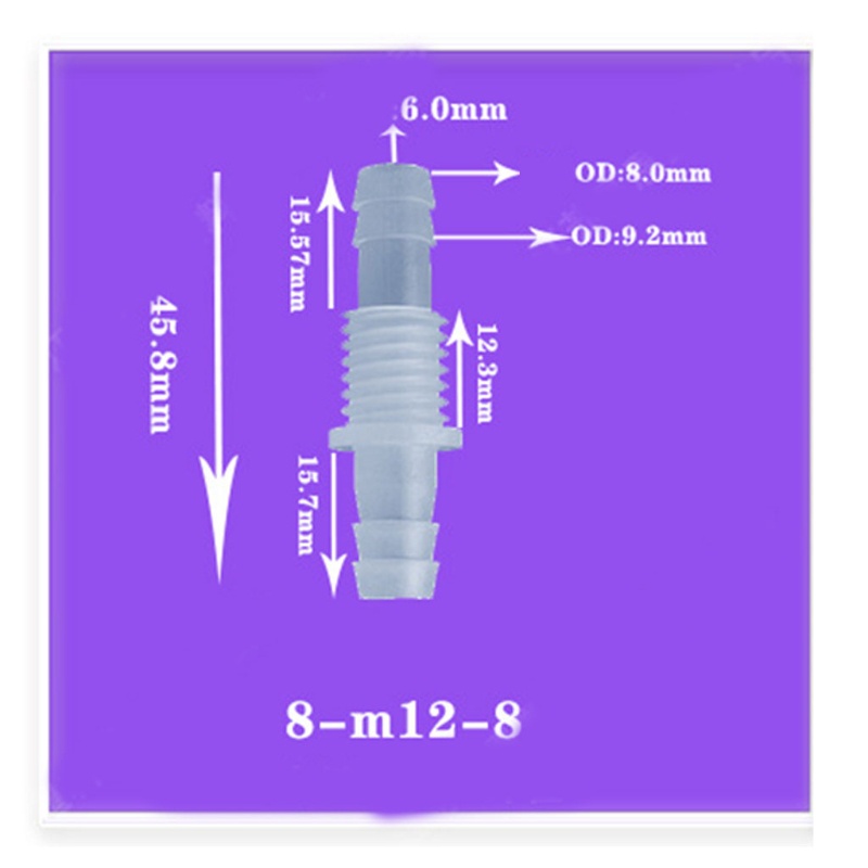 Set 10 Đầu Nối Ống Nước Bằng Nhựa Tiện Lợi