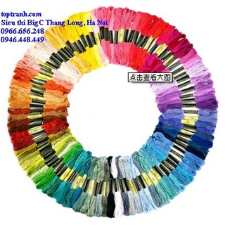 Chỉ tranh thêu chữ thập đủ mã màu DMC, chỉ làm vòng tay tình bạn