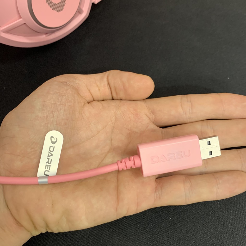 Tai nghe Gaming Dareu EH469 Queen 7.1 RGB Led - Hồng Pink Có Tai Mèo - Chính Hãng - Bảo Hành 12 Tháng | BigBuy360 - bigbuy360.vn
