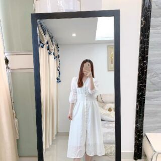 [ Order]  Váy Trắng cổ V ( kèm ảnh thật sau)