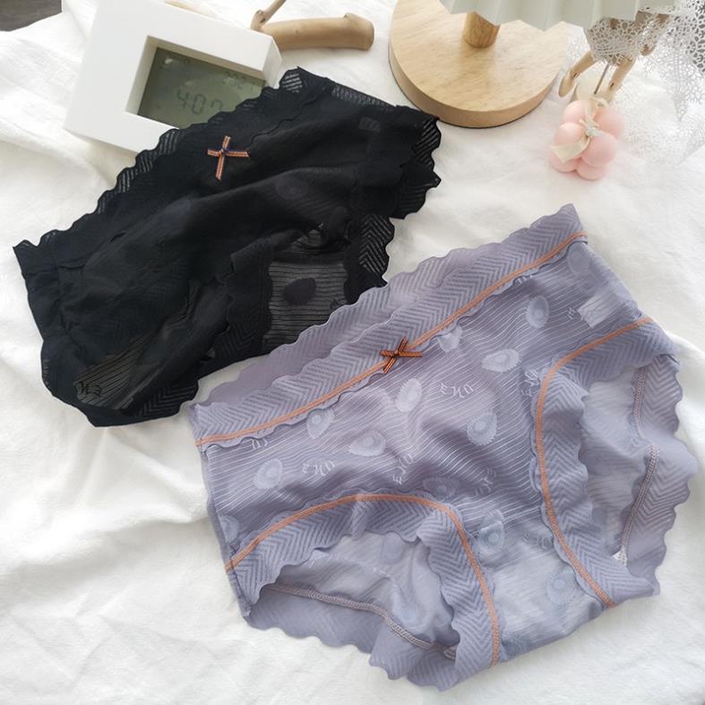 Quần Lót Su Ren Xuyên Thấu Mềm Mại Thoáng Mát Đính Nơ 626