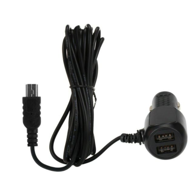 Tẩu sạc 2 cổng Micro/Mini USB 5V 2A chuyên dụng cho camera hành trình ô tô
