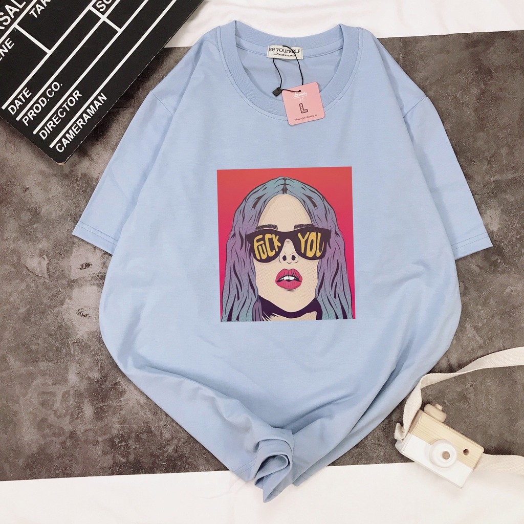 [HÌNH THẬT TỰ CHỤP] - Áo thun tay ngắn Be Yourself unisex size M L XL - CÔ GÁI ĐEO KÍNH