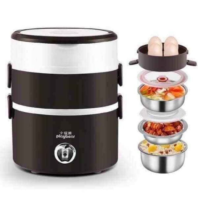 CẶP LỒNG CƠM RUỘT INOX 3 TẦNG