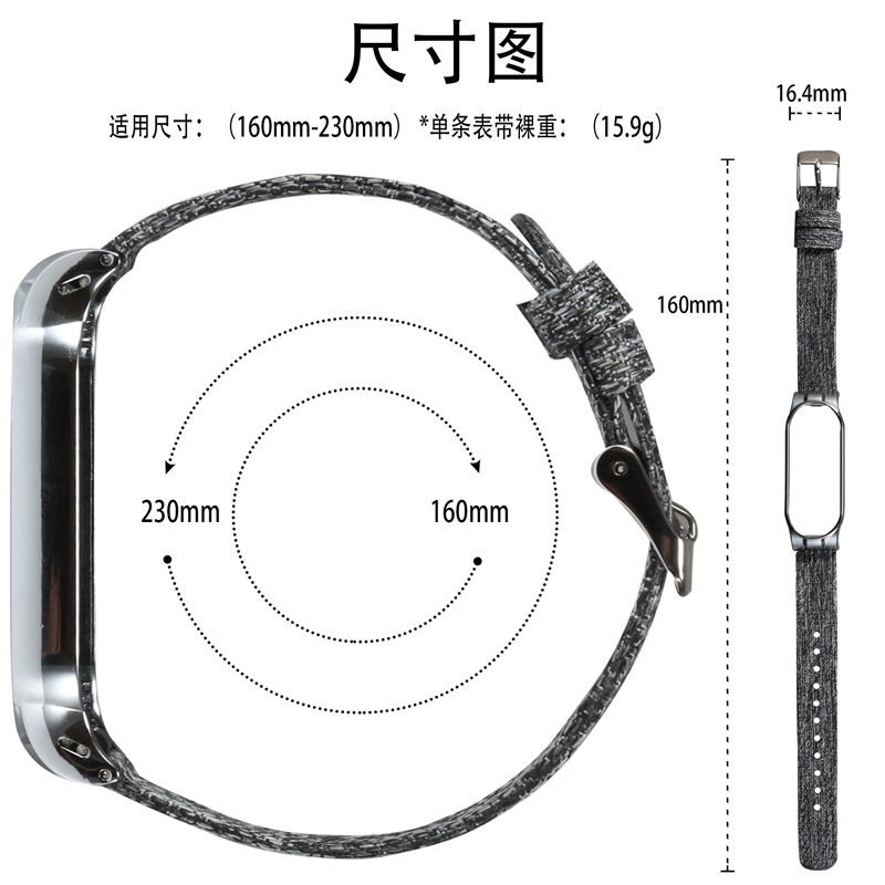 Dây nylon có ốp viền kim loại bảo vệ cho đồng hồ thông minh Xiaomi Band 65 / Nfc