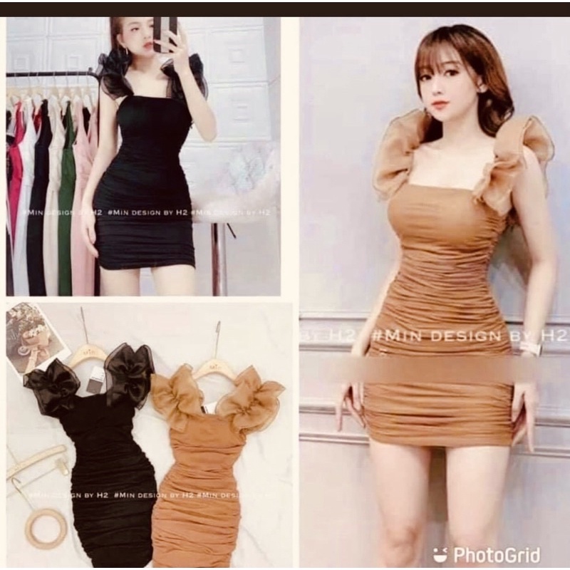 ĐẦM BODY RÚT VAI NHÚN BÈO