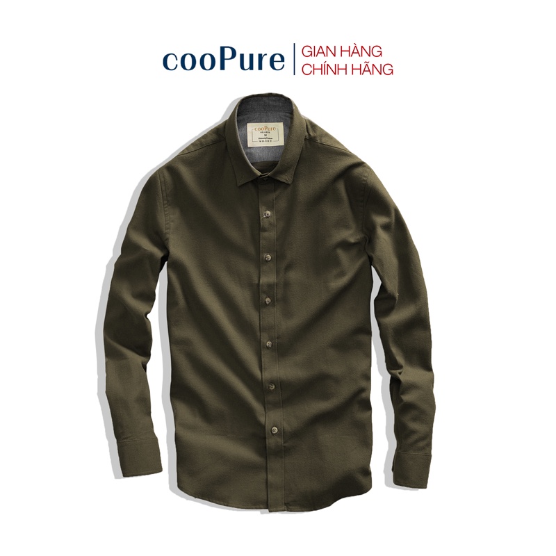 [cooPure] Áo sơ mi dạ cooPure, áo sơ mi dạ trơn 100% cotton NO.2292 | BigBuy360 - bigbuy360.vn
