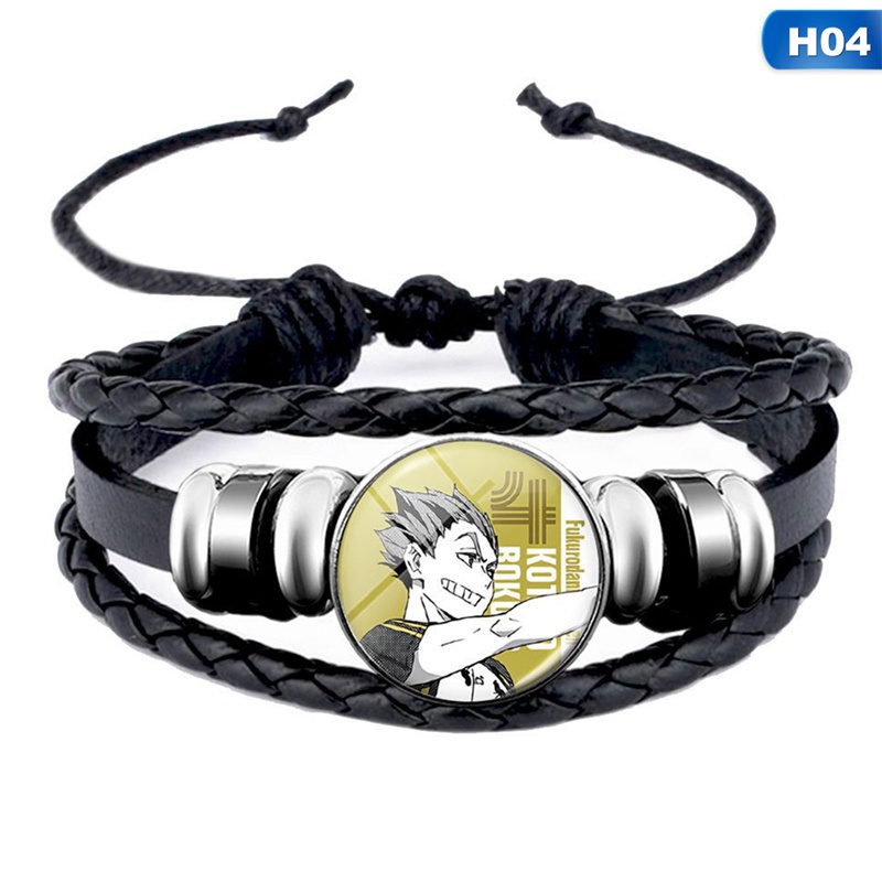 Vòng đeo tay họa tiết anime Haikyuu thời trang xinh xắn