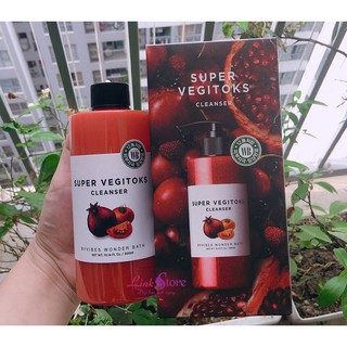 SỮA RỬA MẶT THẢI ĐỘC RAU CỦ SUPER VEGITOKS CLEANSER 3 IN 1