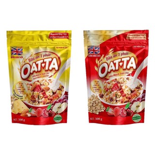 Ngũ cốc Yến mạch Oatta Gói 300G, Hạnh nhân phô mai / Trái Cây