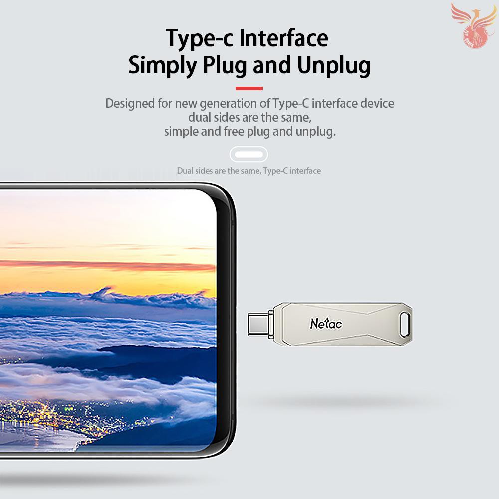 Ổ Cứng Netac U782C 32gb Type-C + Usb Cho Điện Thoại