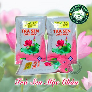 Trà Sen Mộc Châu gói 25gr - Trà xanh ướp hương sen - Trà Mộc Châu Đặc Sản