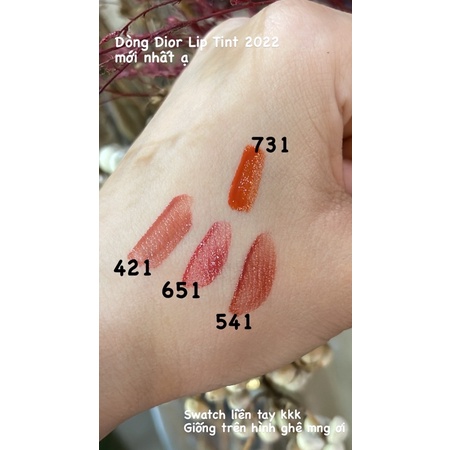Son Dior Lip Tint 541, 421, 251, 731, 651 FULL BOX Sẵn✨ mẫu mới 2022