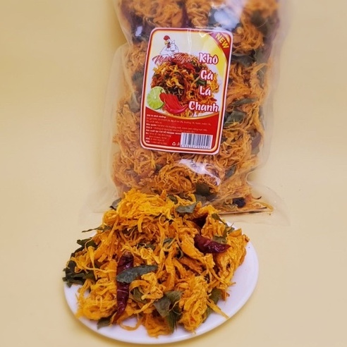 Khô Gà Lá Chanh Túi 500g Đồ Ăn Vặt Cô Nương Béo | BigBuy360 - bigbuy360.vn