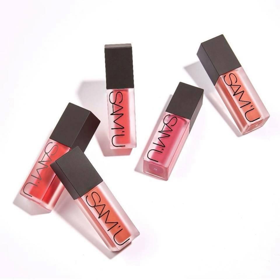 Son kem lì Sam’u Matte Lipstick Tint 4g màu chuẩn, chất son mềm mịn, khô nhanh, không bết dính