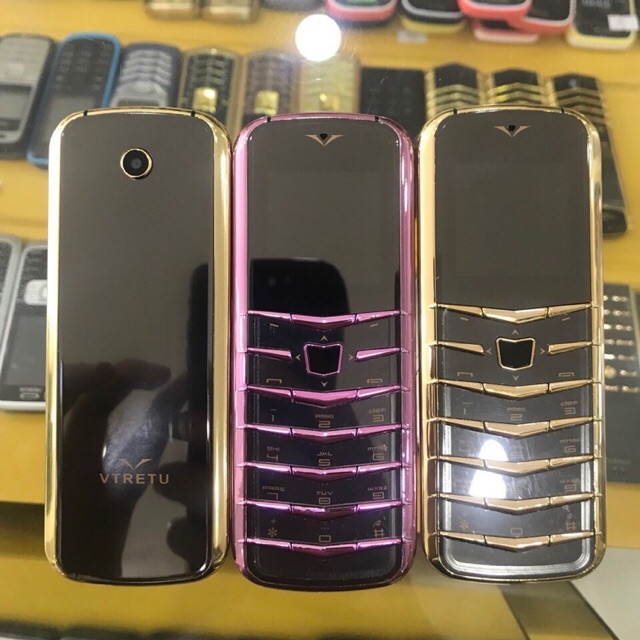 Điện thoại VTRETU V03 mặt gương viền thép siêu sang | BigBuy360 - bigbuy360.vn