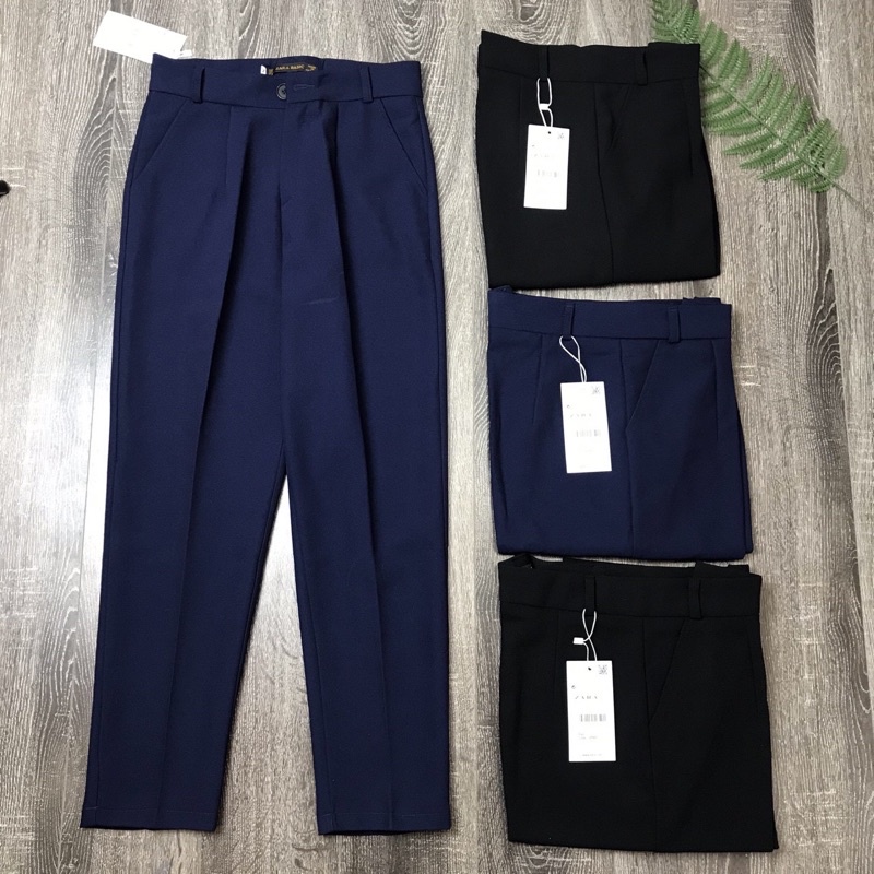 Quần baggy nữ lưng cao basic cạp cao công sở Homieyl cao cấp chất vải đẹp, quần tây nữ lưng cao màu đen đi học đi làm