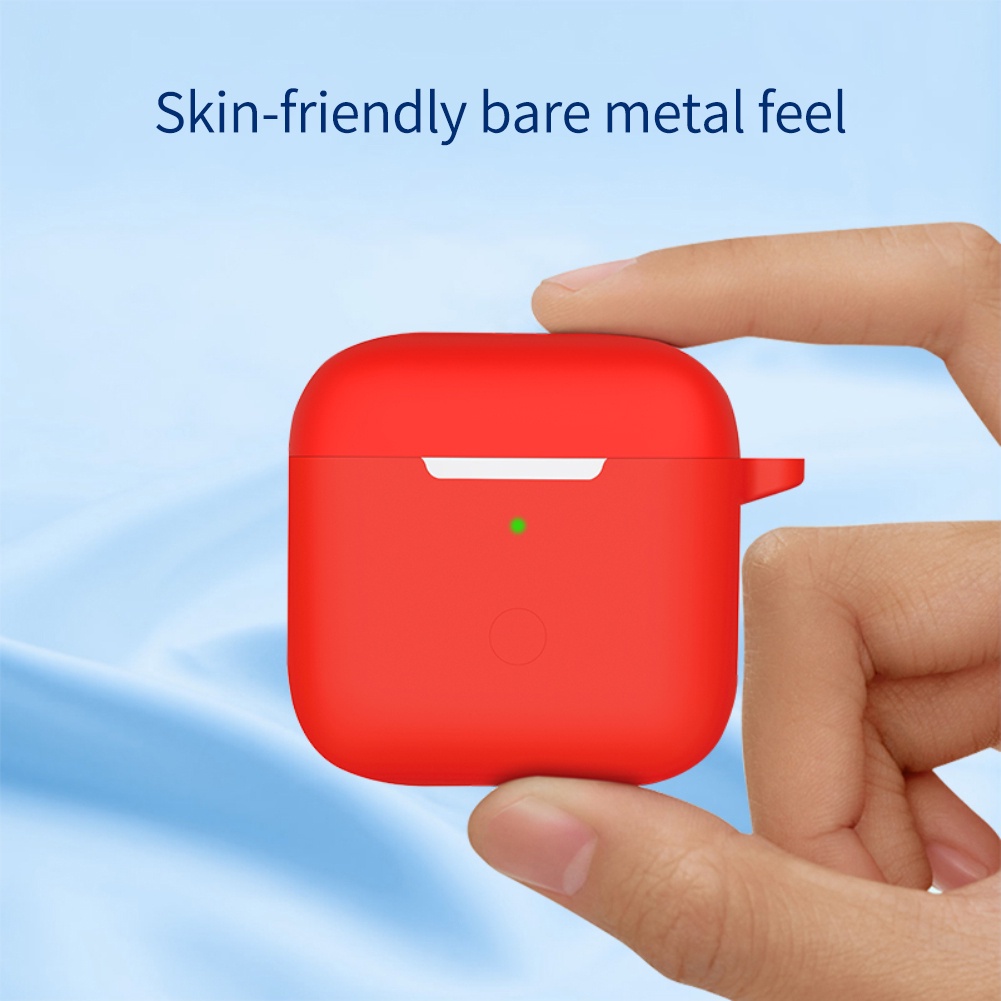 Vỏ bảo vệ hộp sạc tai nghe Redmi Buds 3 bằng silicon TPU mềm kèm móc khóa