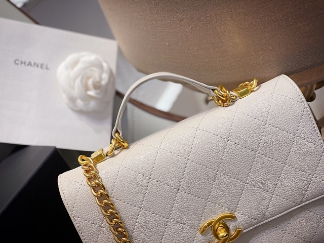 Túi xách nữ đeo chéo da hạt sần khoá vàng hàng cao cấp fullbox có hộp