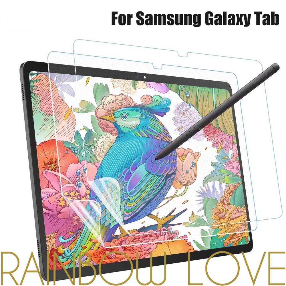 1Pc Anti-Glare Tablet Screen Film Paper Feel Film Anti-scratch Anti-Fingerprint Soft Screen Protector Not Glass Frosted Writing Painting HD for Samsung Galaxy Tab S4 S6 S7 A A7 A8