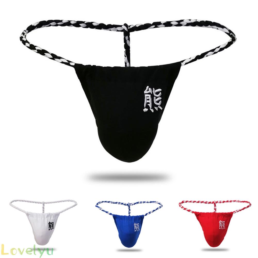 Men Underwear Comfortable Fashion G-string M-2XL Mesh Micro Paper Pouch Sheer