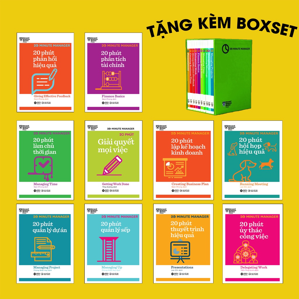 Sách -Harvard Business Review: HBR 20 phút ( Bộ 10 cuốn )