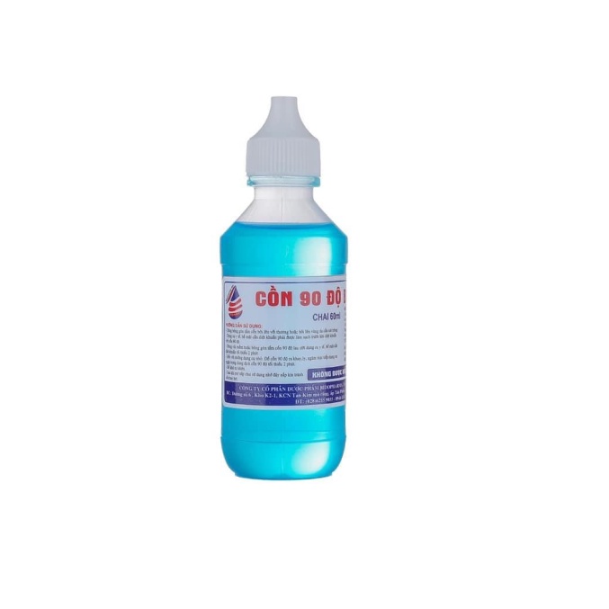 CỒN 90 ĐỘ 60ML SÁT KHUẨN - XANH