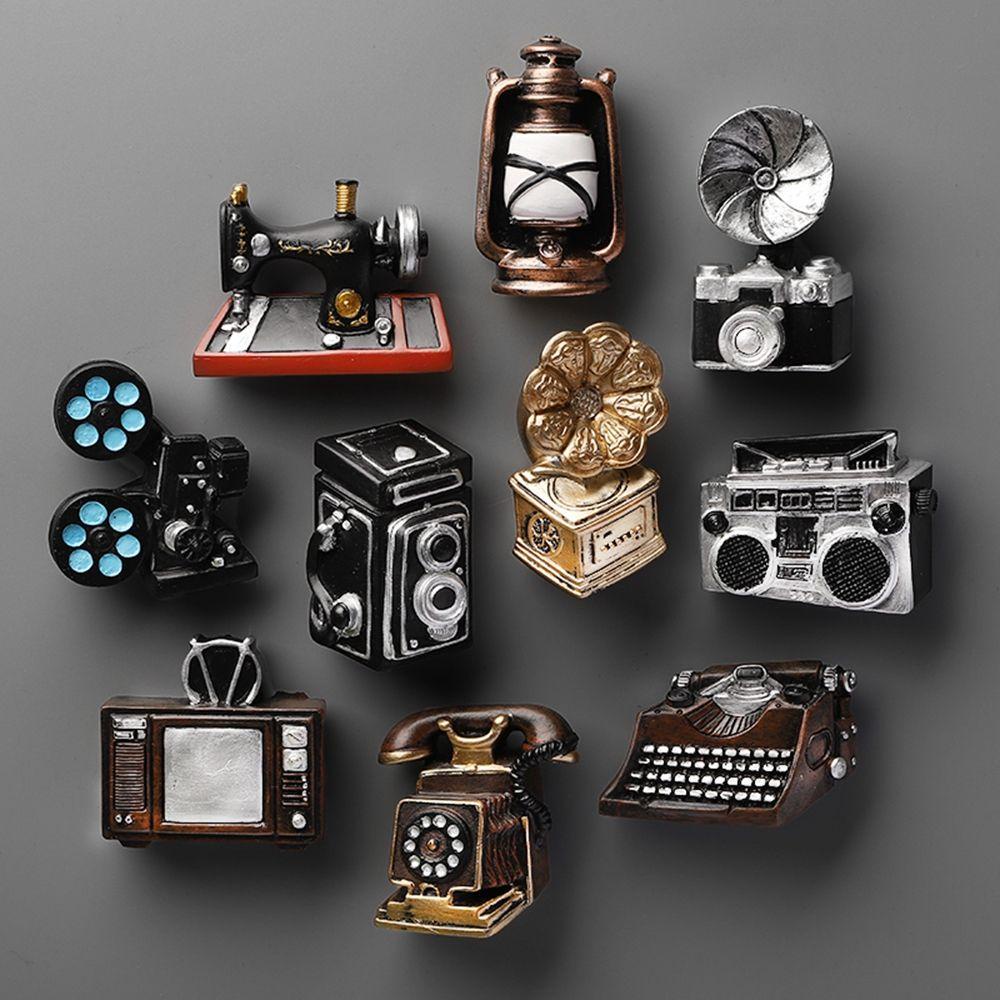 Tủ Lạnh HARRIETT. Hình Dán Máy Ảnh Bằng Nhựa Cá Tính Trang Trí Nhà Cửa