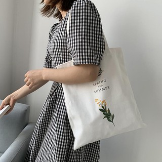 Túi tote vải canvas cành hoa cải - Túi canvas đơn giản | BigBuy360 - bigbuy360.vn