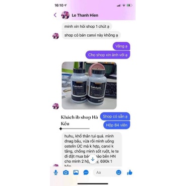 Canxi hữu cơ NHCO Pháp 84v