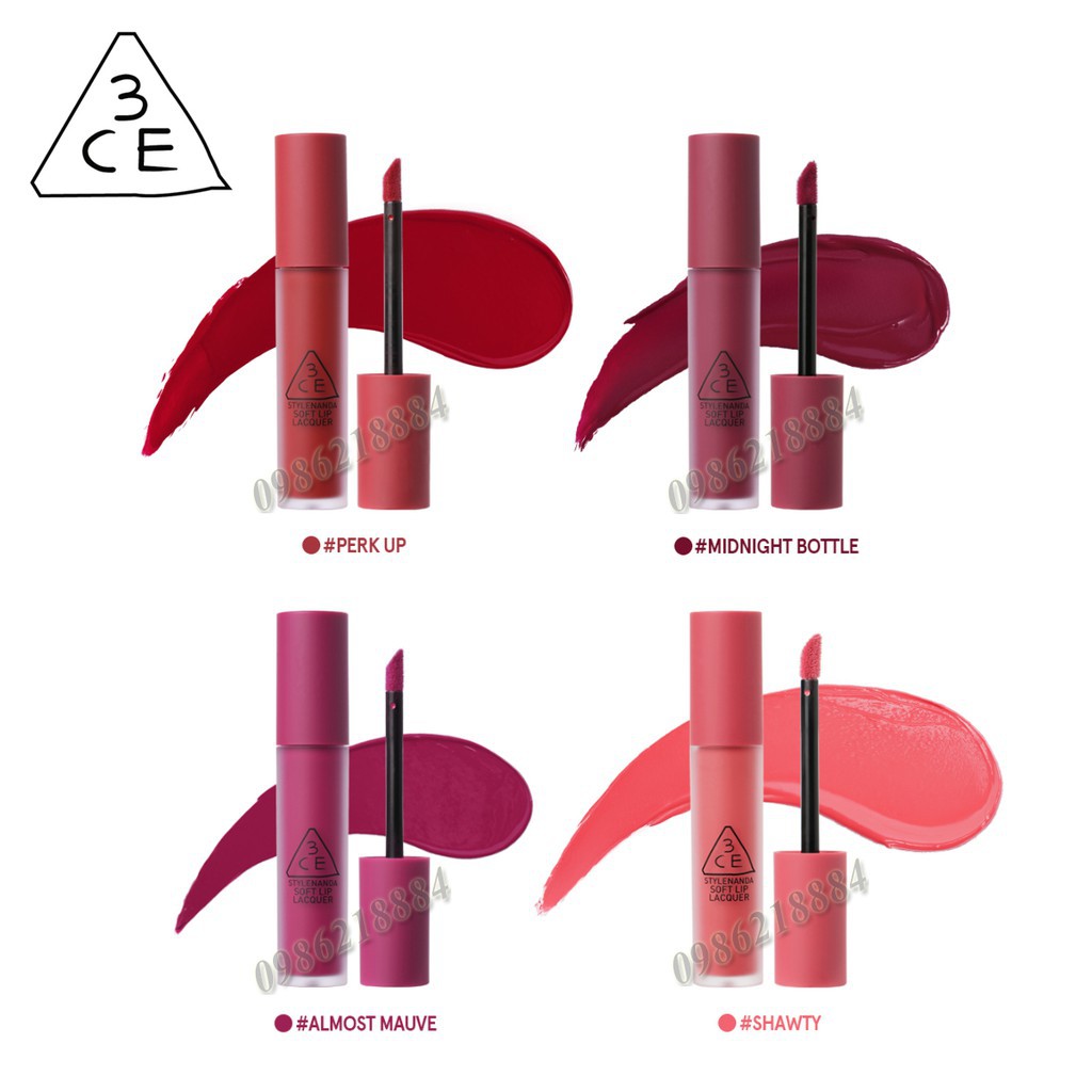 S12 Son kem 3CE Soft Lip Lacquer 3LL20 1