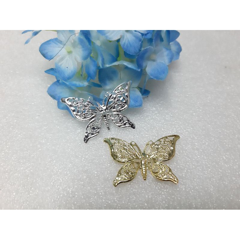 miếng kim loại hình bướm nguyên liệu làm trang sức