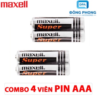 Combo 4 Viên Pin Maxell AAA Chính Hãng