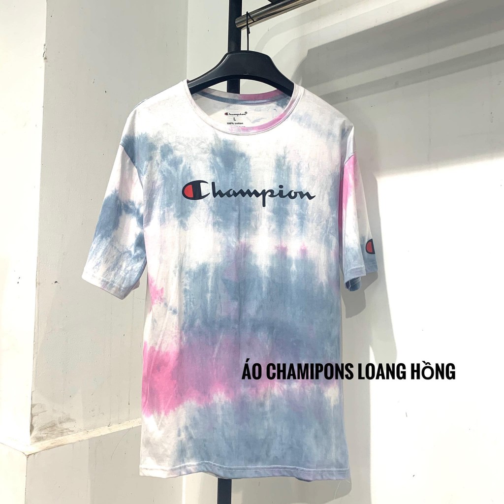 Áo thun loang champion cotton 100%
