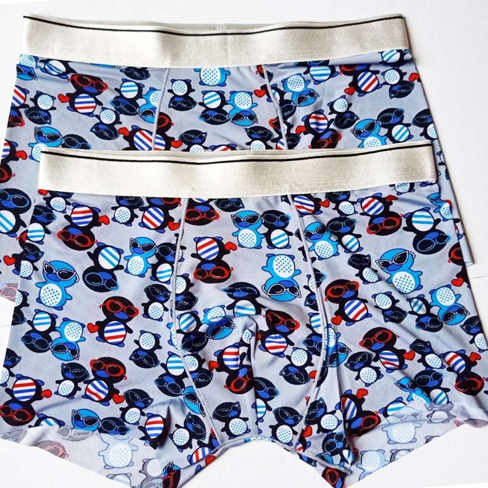 Sịp nam cho người gầy dưới 55kg, sịp đùi đúc thun lạnh hoạt hình và sịp chéo cotton